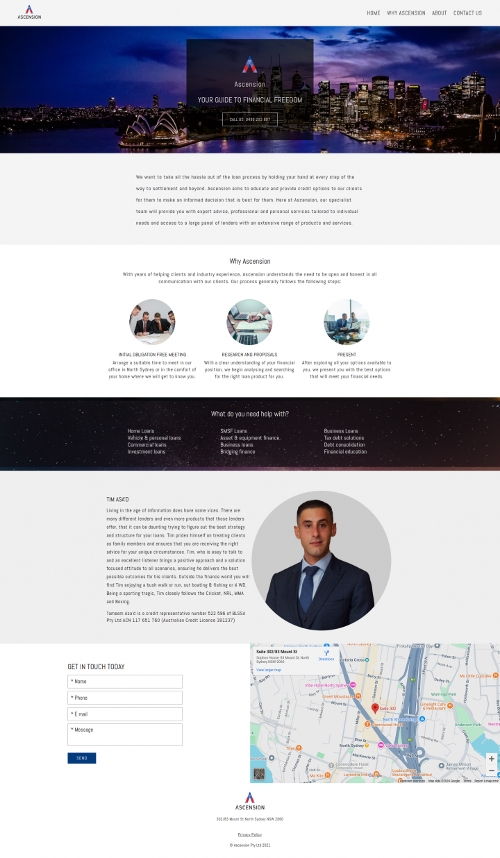 Ascension Group website screenshot
